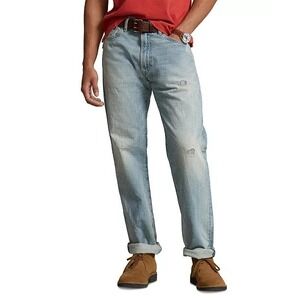 Polo Ralph Lauren Vintage Classic Fit Distressed Jeans in Blue Men 36x27.5 NWT